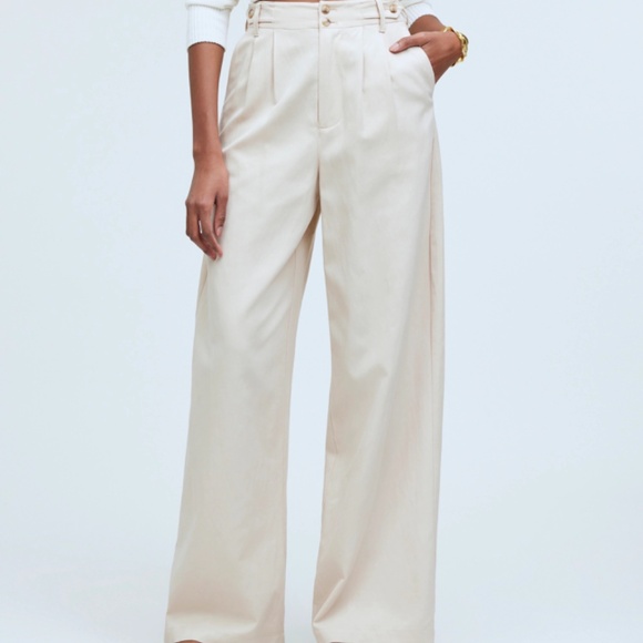 Madewell Harlow wide-leg pants PETIT - Picture 3 of 4
